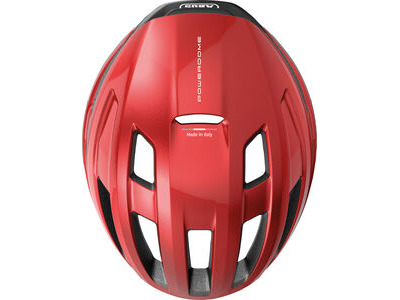 ABUS Powerdome Road Helmet in Blaze Red (Made in Italy) click to zoom image