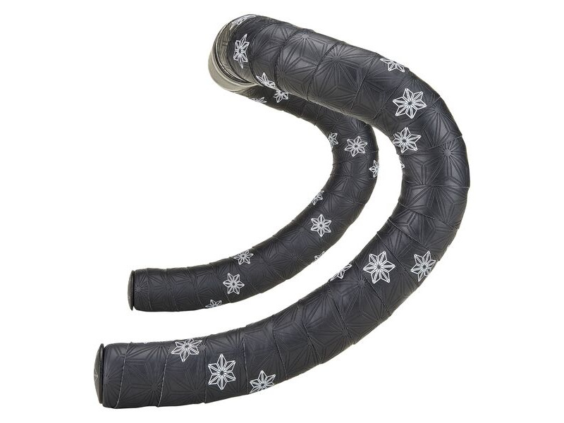 Supacaz Sticky Kush Galaxy Bar Tape White Stars + Ano Black Plugs click to zoom image