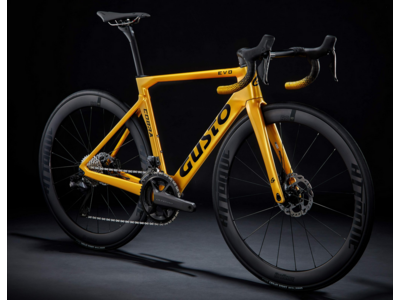 Gusto Cobra Evo Pro TE, Ultegra Di2, Carbon Wheels, Carbon cockpit X-Small Team Gold  click to zoom image