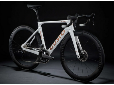 Gusto Cobra Evo Pro TE, Ultegra Di2, Carbon Wheels, Carbon cockpit X-Small Pearl White  click to zoom image