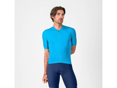 Castelli Espresso 2 Jersey Neon Cobalt