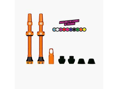 Muc Off Tubeless Valves V2 44mm Orange click to zoom image