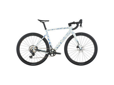 Scott Addict Gravel 30 white/splatter blue