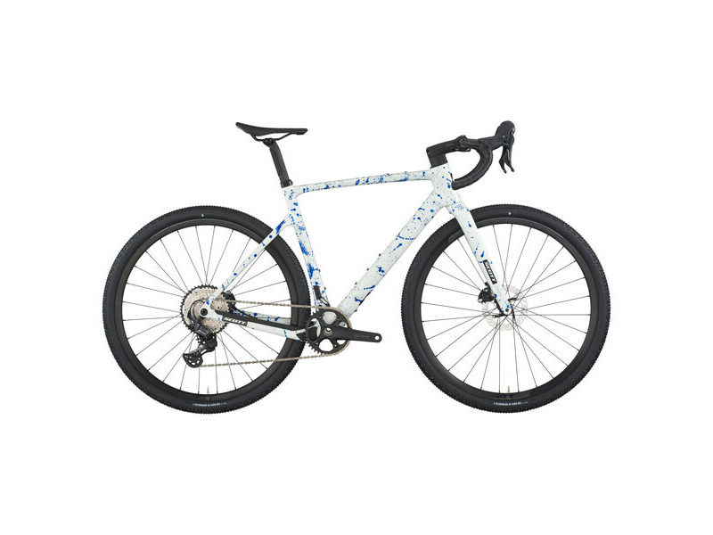 Scott Addict Gravel 30 white/splatter blue click to zoom image